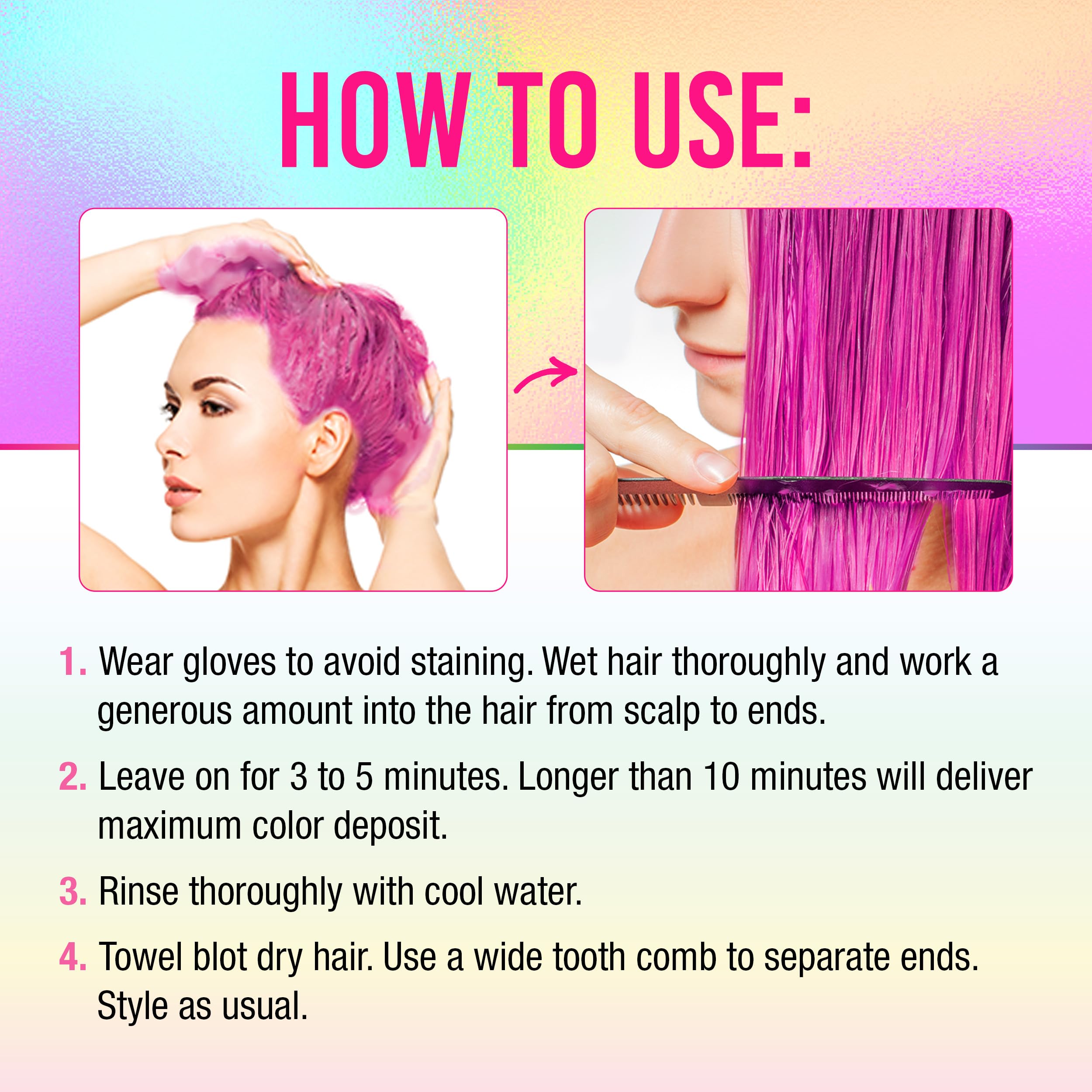 Punky Colour Pinktabulous finish leaves hair softer with subtle color lift