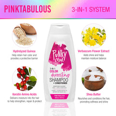 Punky Colour Pinktabulous applies evenly on hair for color and nourishment