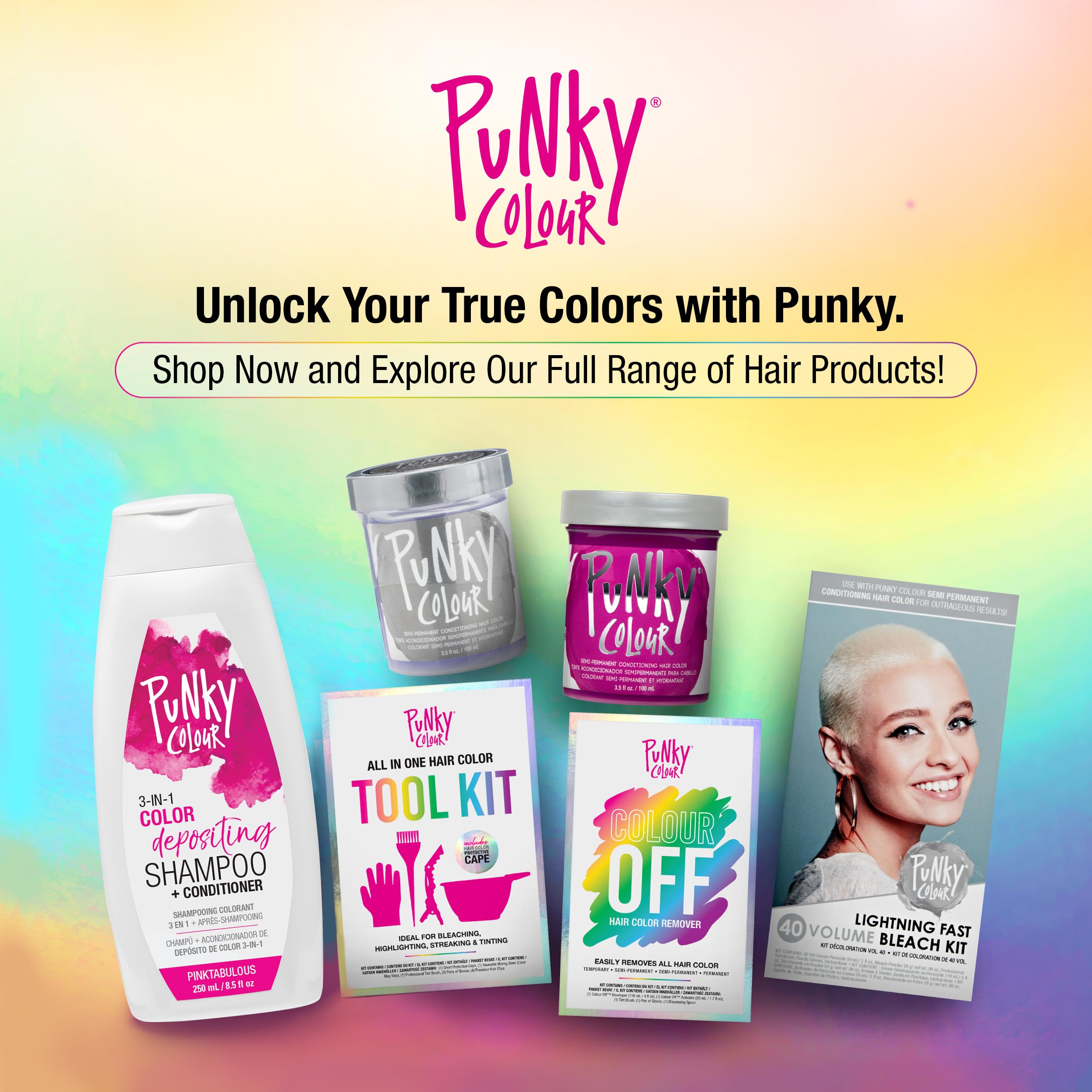 Punky Colour Pinktabulous packaging communicates cruelty-free, vegan care