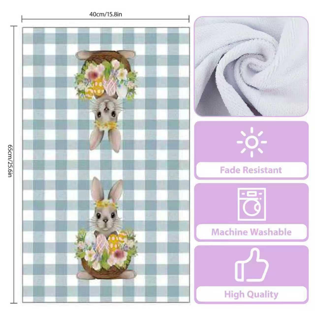 Puomue 2-pack microfiber towels provide lint-free drying for dishes and glasses.