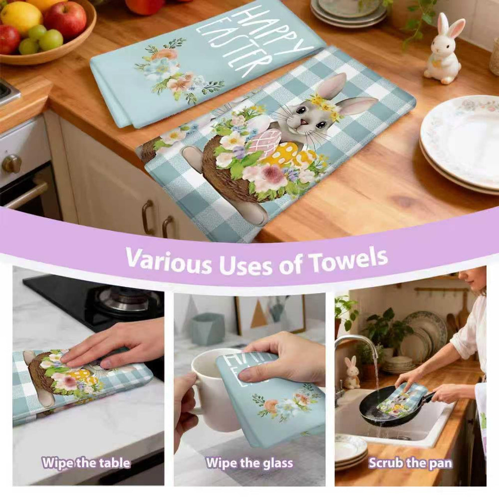 Puomue microfiber towels deliver soft texture and streak-free countertops.