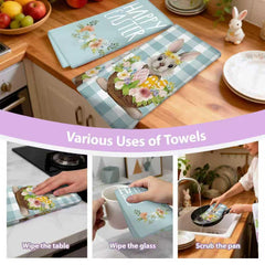 Puomue microfiber towels deliver soft texture and streak-free countertops.