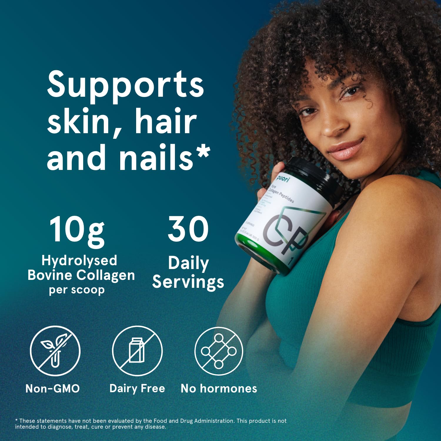 Coffee with Puori Pure Collagen Peptides; versatile addition to morning routine