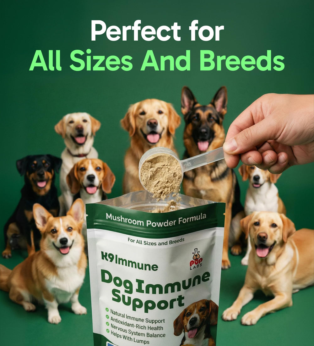 Pup Labs K9 Immune dosing scoop makes daily use easy