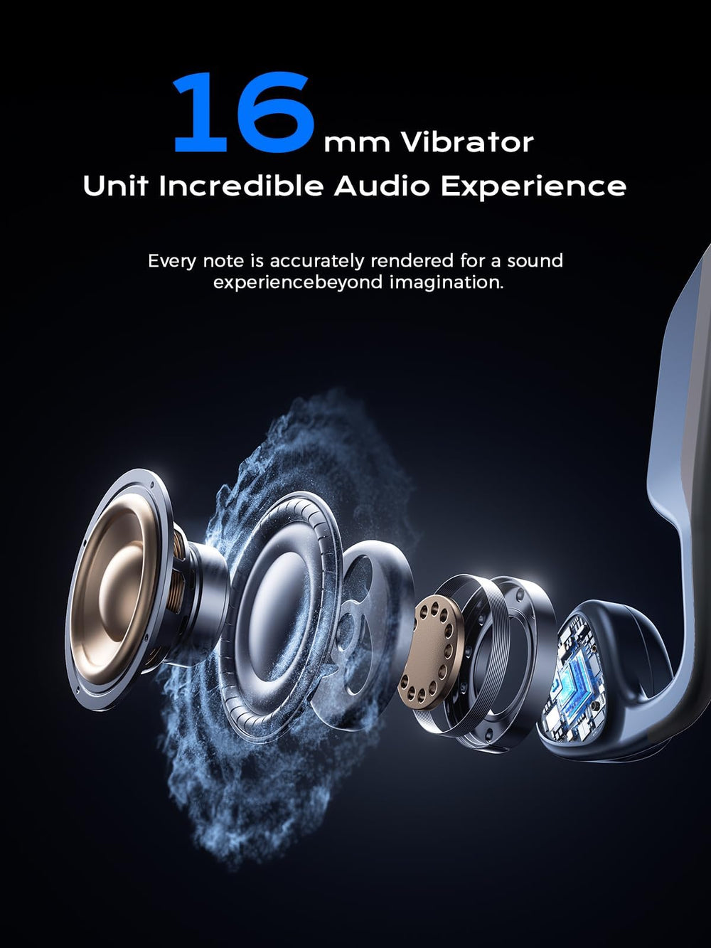 Pupabiflor 12-hour battery supports extended listening on the go.