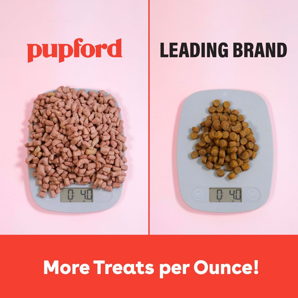 Pupford mess-free treats leave hands clean and pockets tidy.