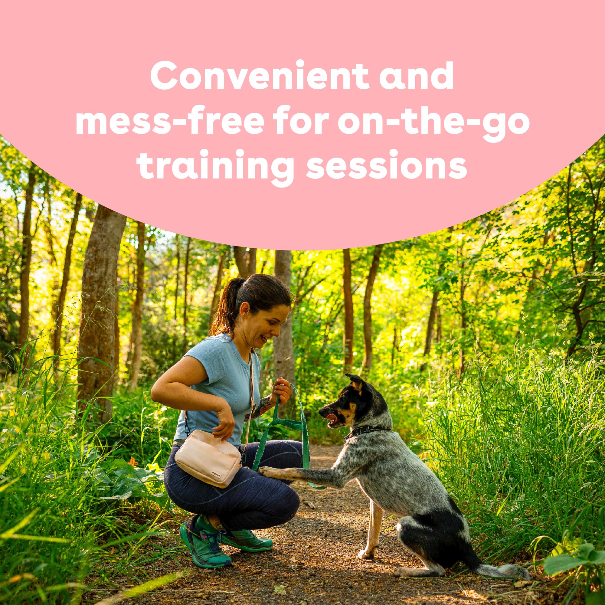 Pupford pocket-friendly treats easy to carry on walks and classes.