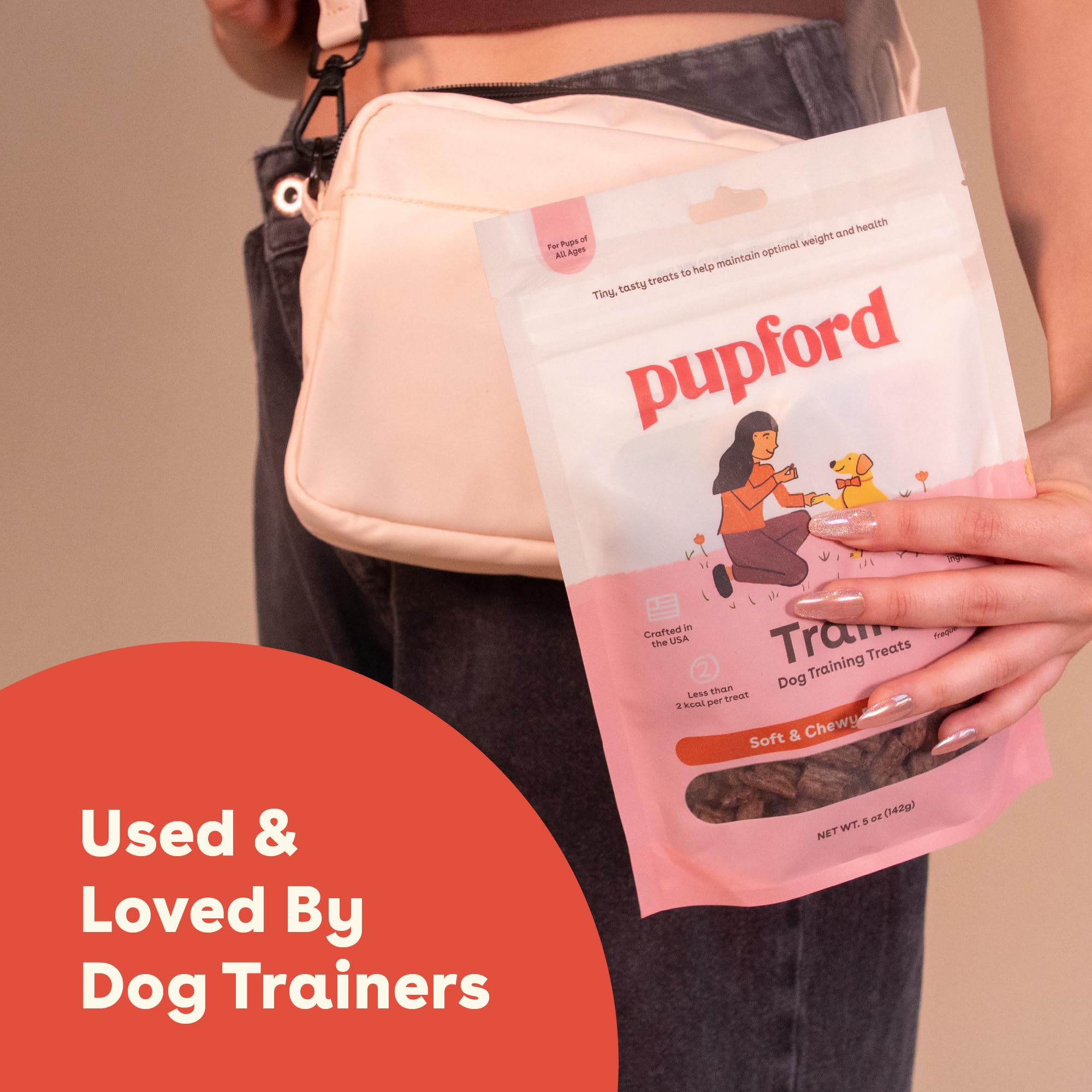One-bite size Pupford treats ideal for steady training progress.