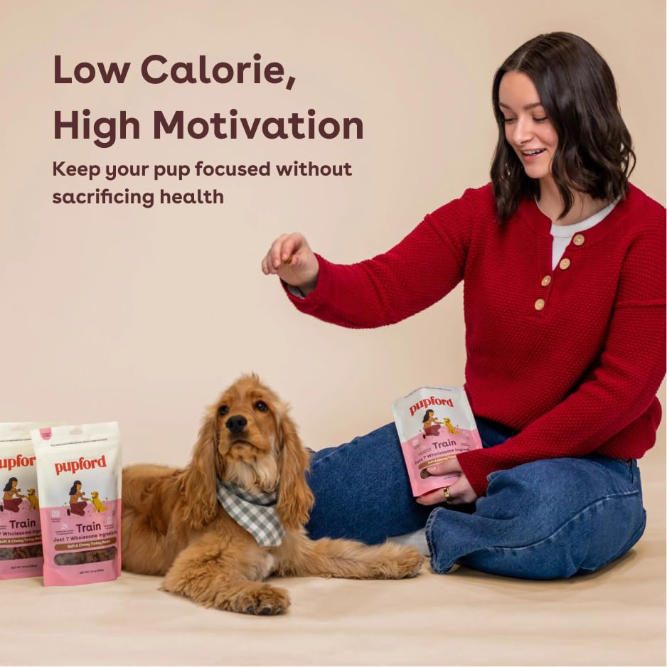 Pupford Soft and Chewy Turkey Treats closeup highlighting aroma and texture