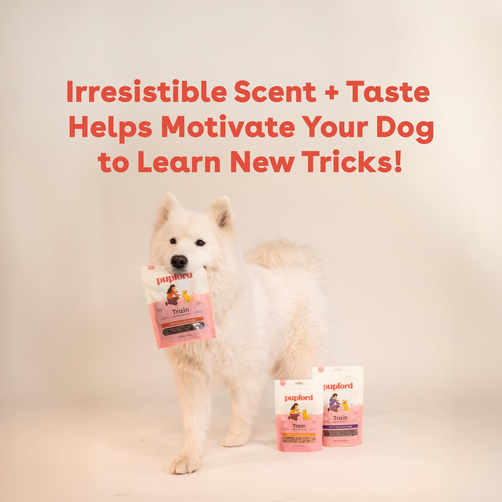 US-made Pupford treats with clean beef ingredients.