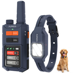 PUPKIDS remote dog collar for precise obedience training at a distance.