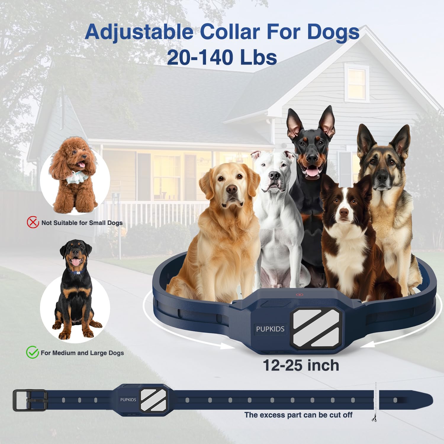PUPKIDS IPX7 waterproof collar handles rain during outdoor practice.