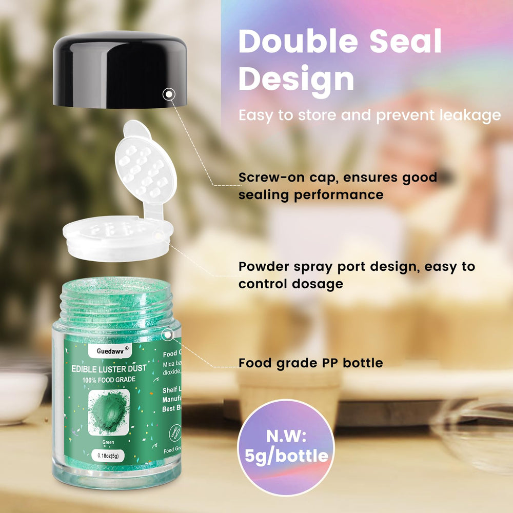 PUPKOLI edible glitter dust for cakes and candies enhances fondant wow factor.