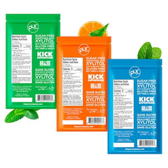PUR Mints spearmint back of pack shows natural ingredients and clean label