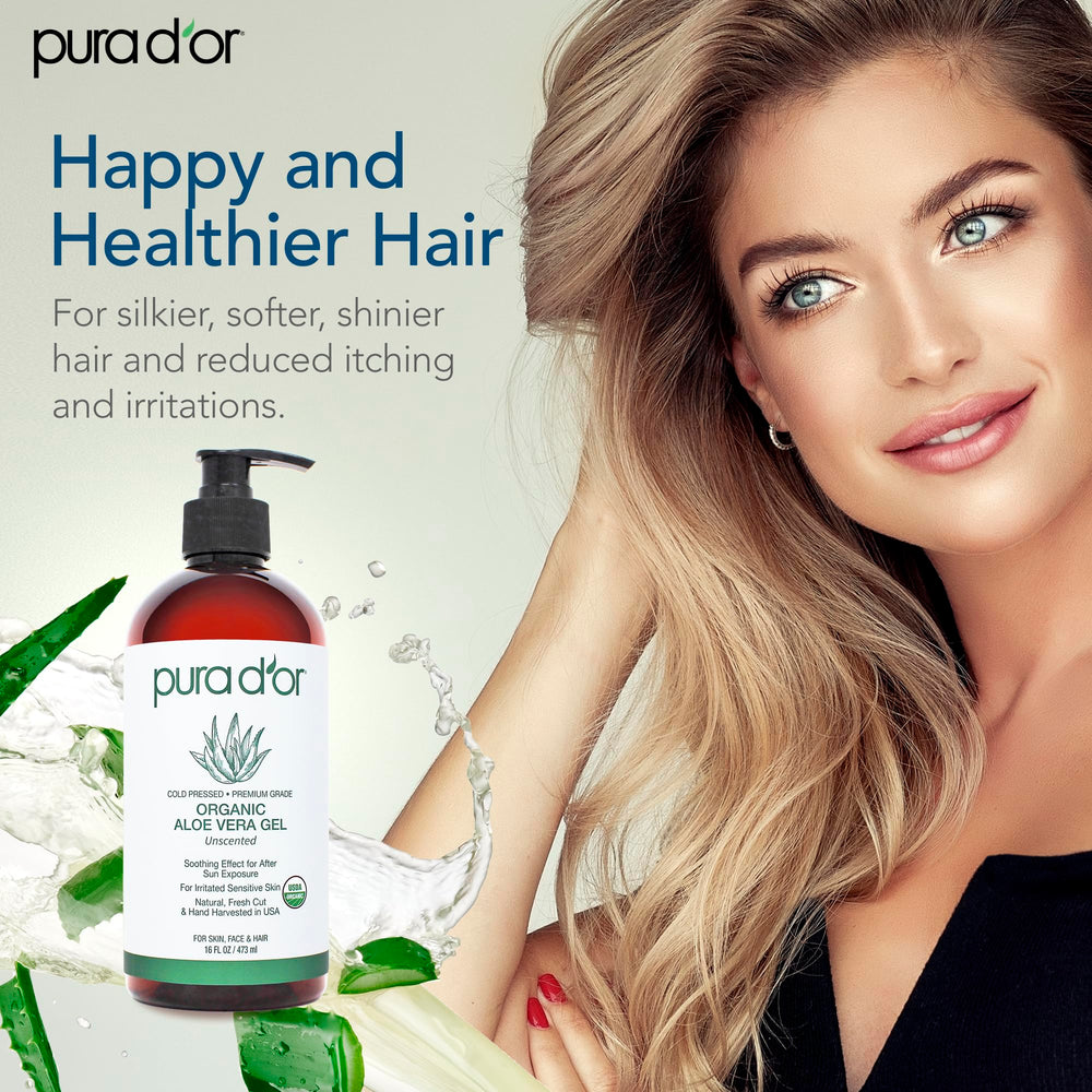 PURA D'OR Aloe Vera Gel nourishes dry patches with antioxidants.