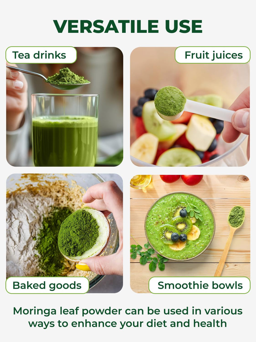 PURA VIDA MORINGA jar serving setup ready for mornings and recipes