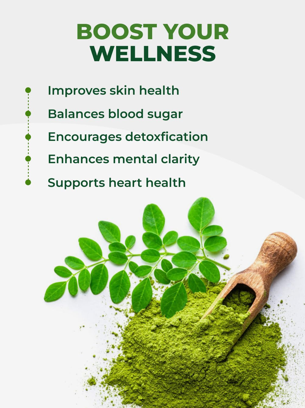 PURA VIDA MORINGA nutrition facts panel suggests dense plant goodness