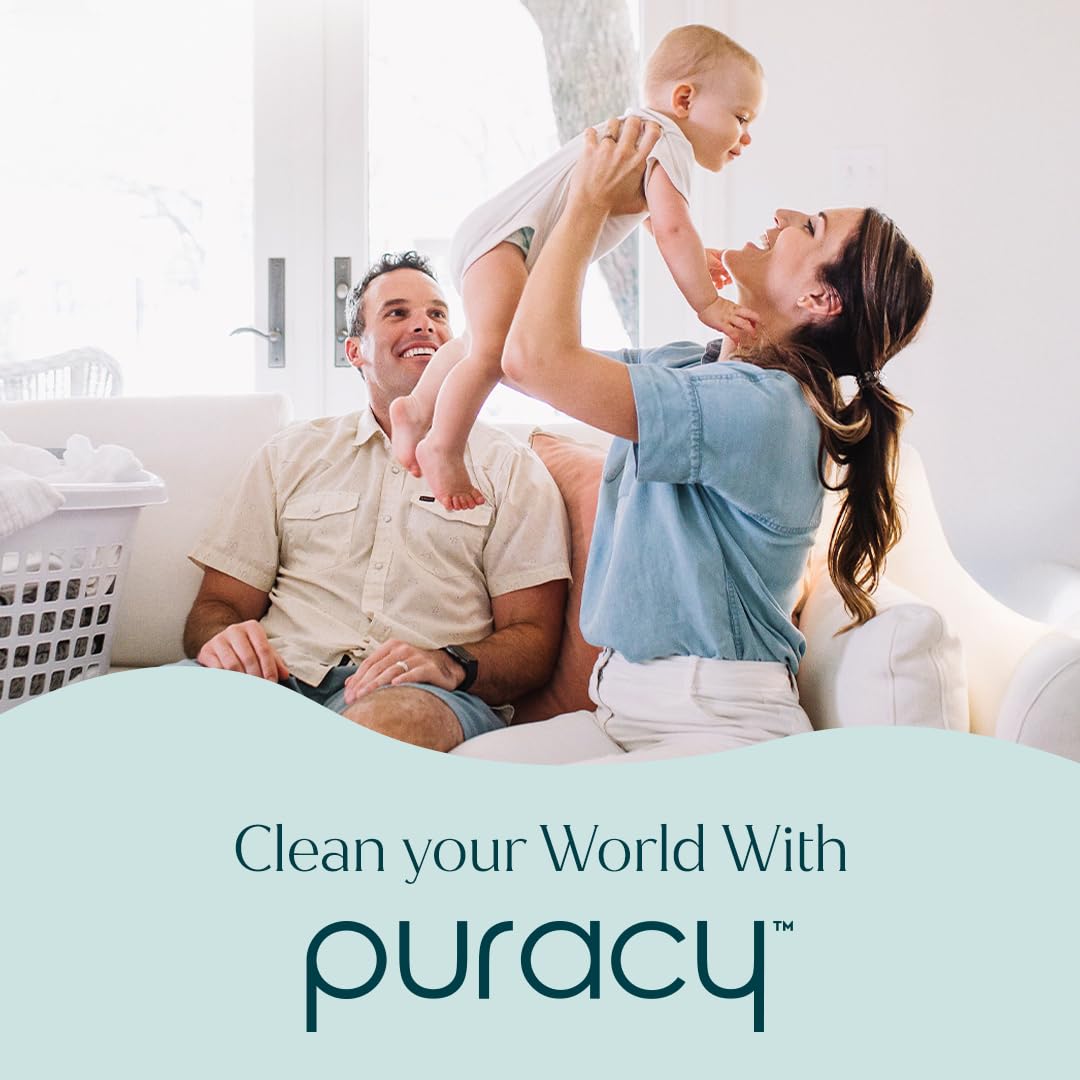 Puracy cleaner ideal for families with kids and pets due to plant-based formula.
