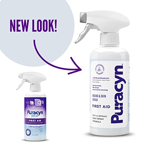 Puracyn Plus safe application near eyes demonstrates use on sensitive areas.