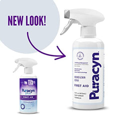 Puracyn Plus safe application near eyes demonstrates use on sensitive areas.