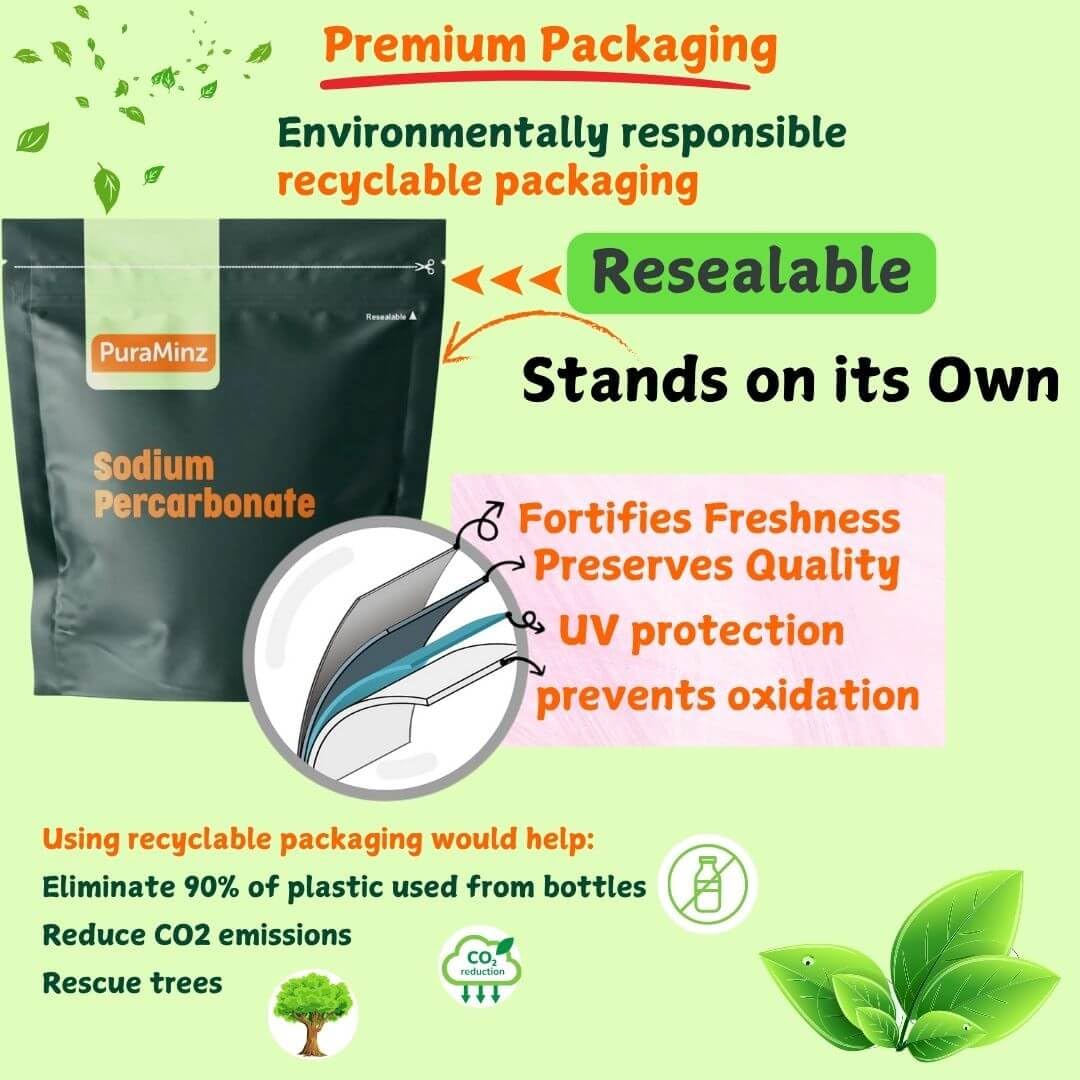 PuraMinz Sodium Percarbonate color-safe-stain-removal preserves colors.
