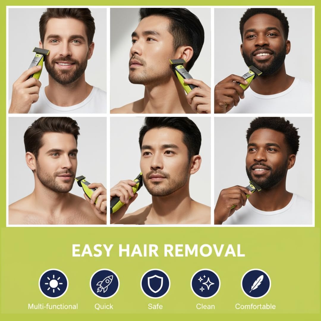 Purchase 2 Quick OneBlade blades support wet and dry use for shower grooming