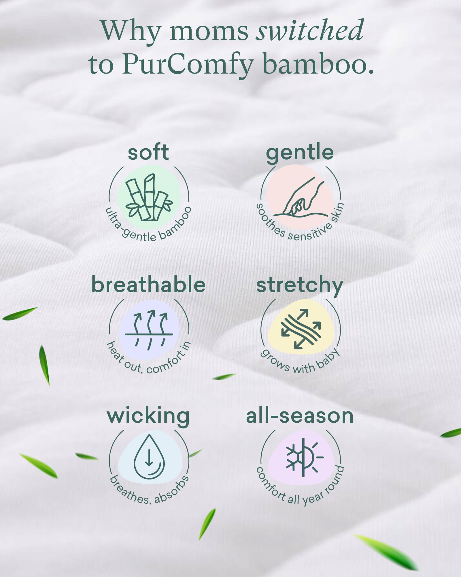 PurComfy sage color complements nurseries and bedtime routines.