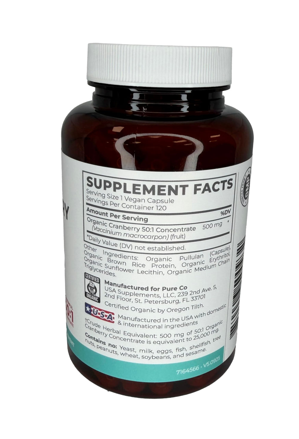 Four-month supply packaging for Pure Co Cranberry Pills