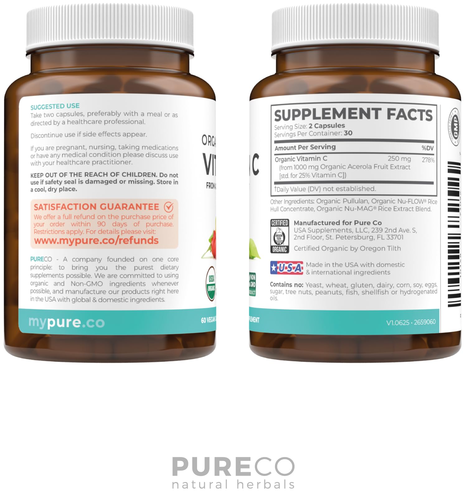 Scene with Pure Co vitamins ready for daily wellness routine.