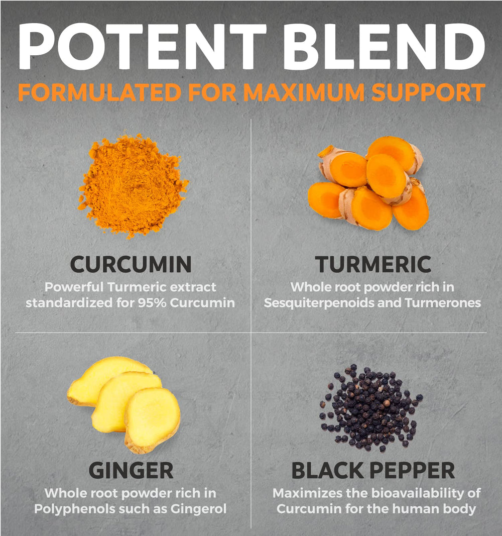 Pure Co wholefood turmeric powder blend shown with rich golden hue