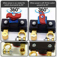 Pure Copper Battery Disconnect Contacts ensure stable connections and reduced loss.