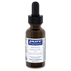 Pure Encapsulations Adenosyl/Hydroxy B12 Liquid bottle showing high-potency energy support