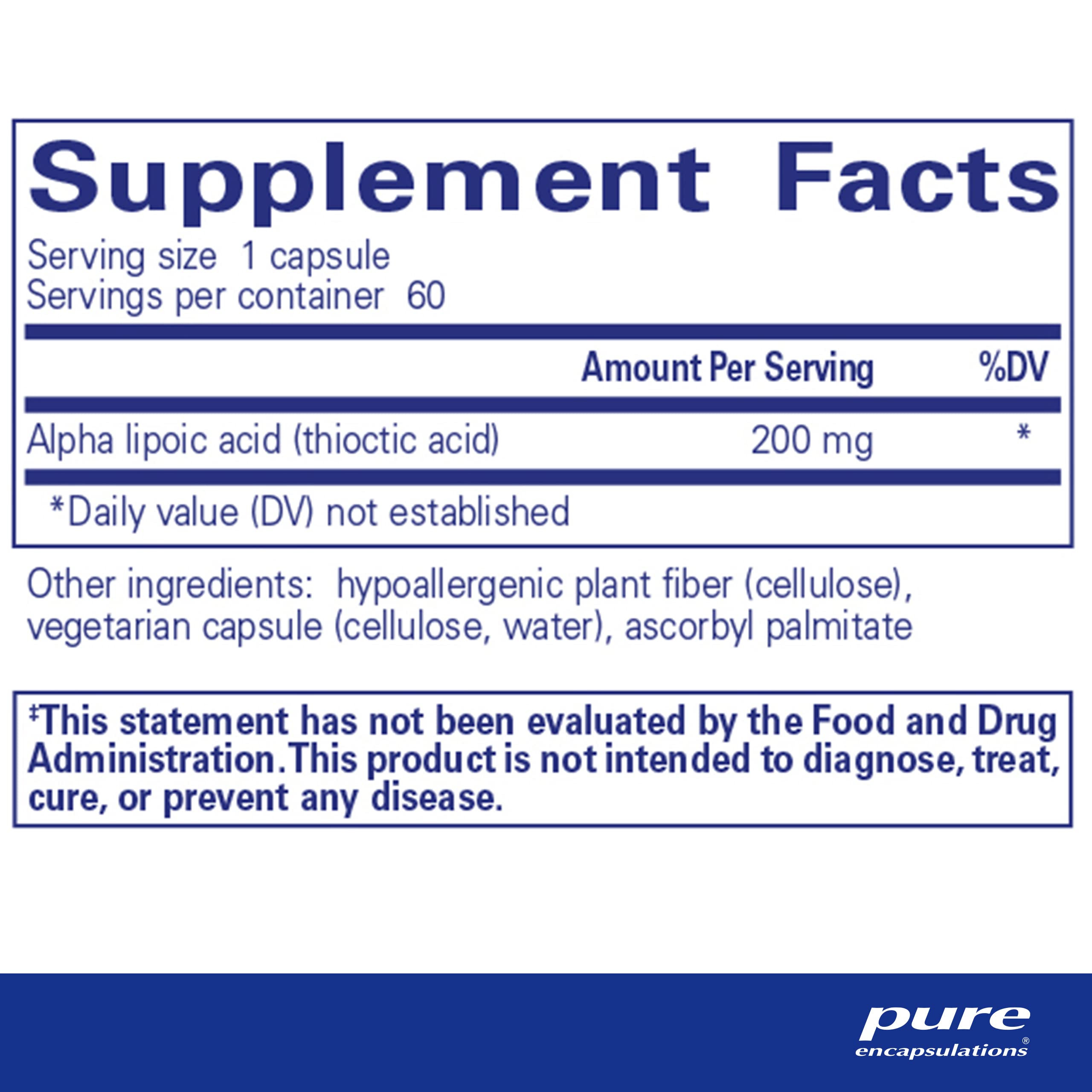 ALA capsules close-up showing small vegan capsules for daily antioxidant use.