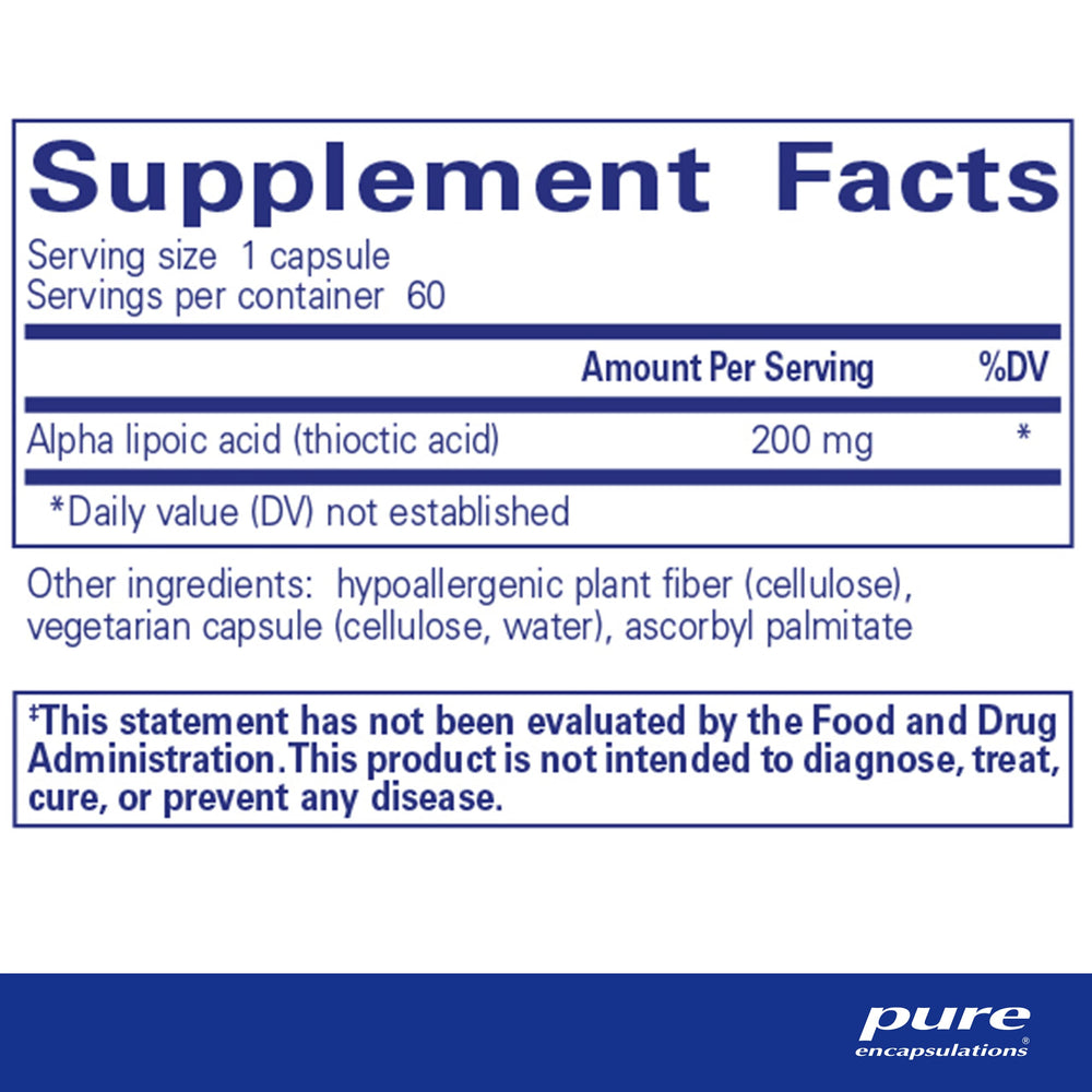 ALA capsules close-up showing small vegan capsules for daily antioxidant use.