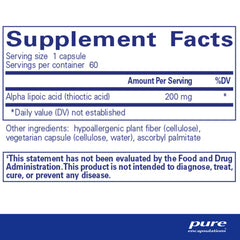 ALA capsules close-up showing small vegan capsules for daily antioxidant use.