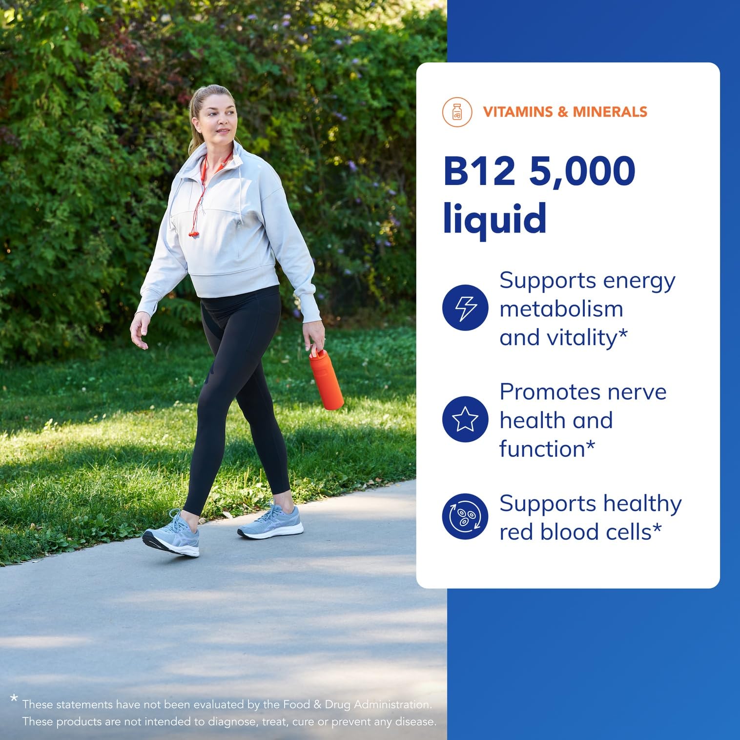 Pure Encapsulations B12 5,000 liquid label close-up highlighting methylcobalamin for cognitive function