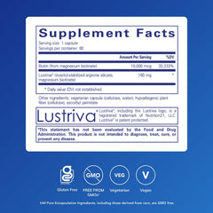 Pure Encapsulations Biotin Complex Hair and Skin capsules closeup highlights easy once-daily dosing.