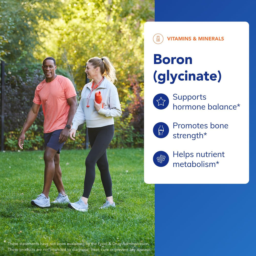 Pure Encapsulations Boron Glycinate capsules closeup, showcasing compact daily dose.