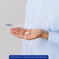Pure Encapsulations Calcium (Citrate) pour demonstrates convenient dosing for daily bone support