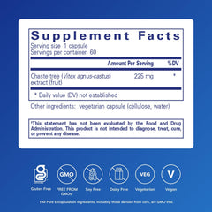 Pure Encapsulations Chaste Tree capsules ready for daily use supporting hormonal balance