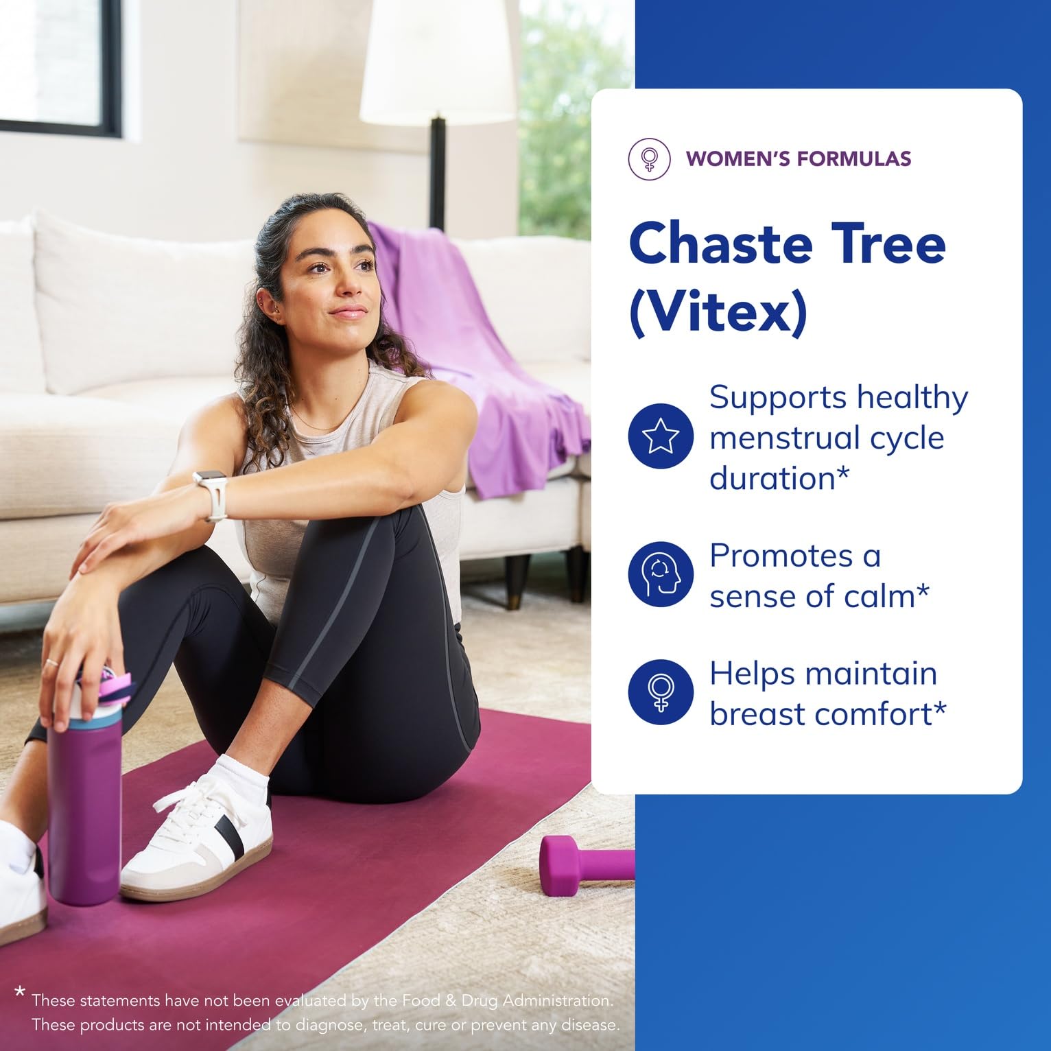 Front label of Pure Encapsulations Chaste Tree showing vegan, non-GMO credits
