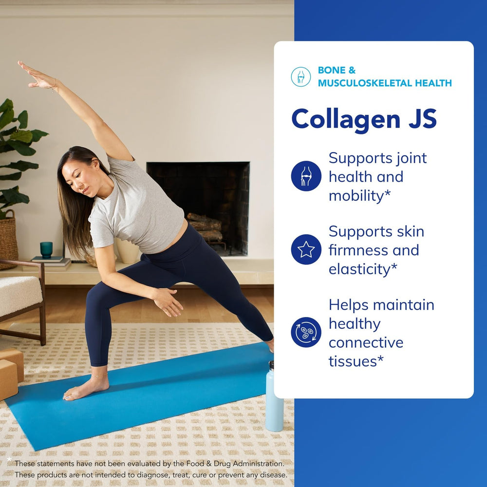Pure Encapsulations Collagen JS capsules close-up showing hydrolyzed collagen form