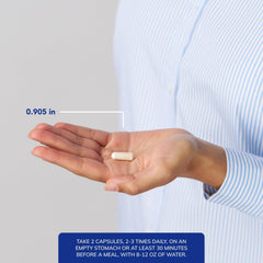 Colostrum scoop with powder measuring for convenient dosing.