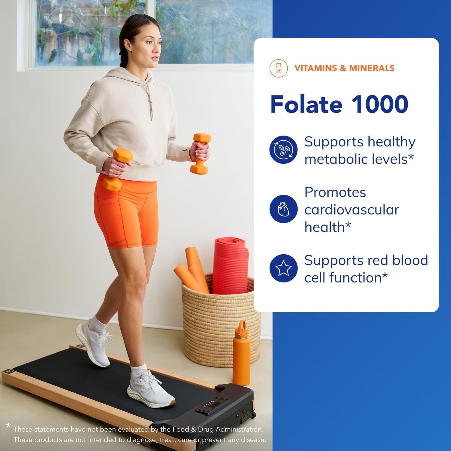 Pure Encapsulations Folate 1000 L-5-MTHF label packaging highlights vegan non-GMO status