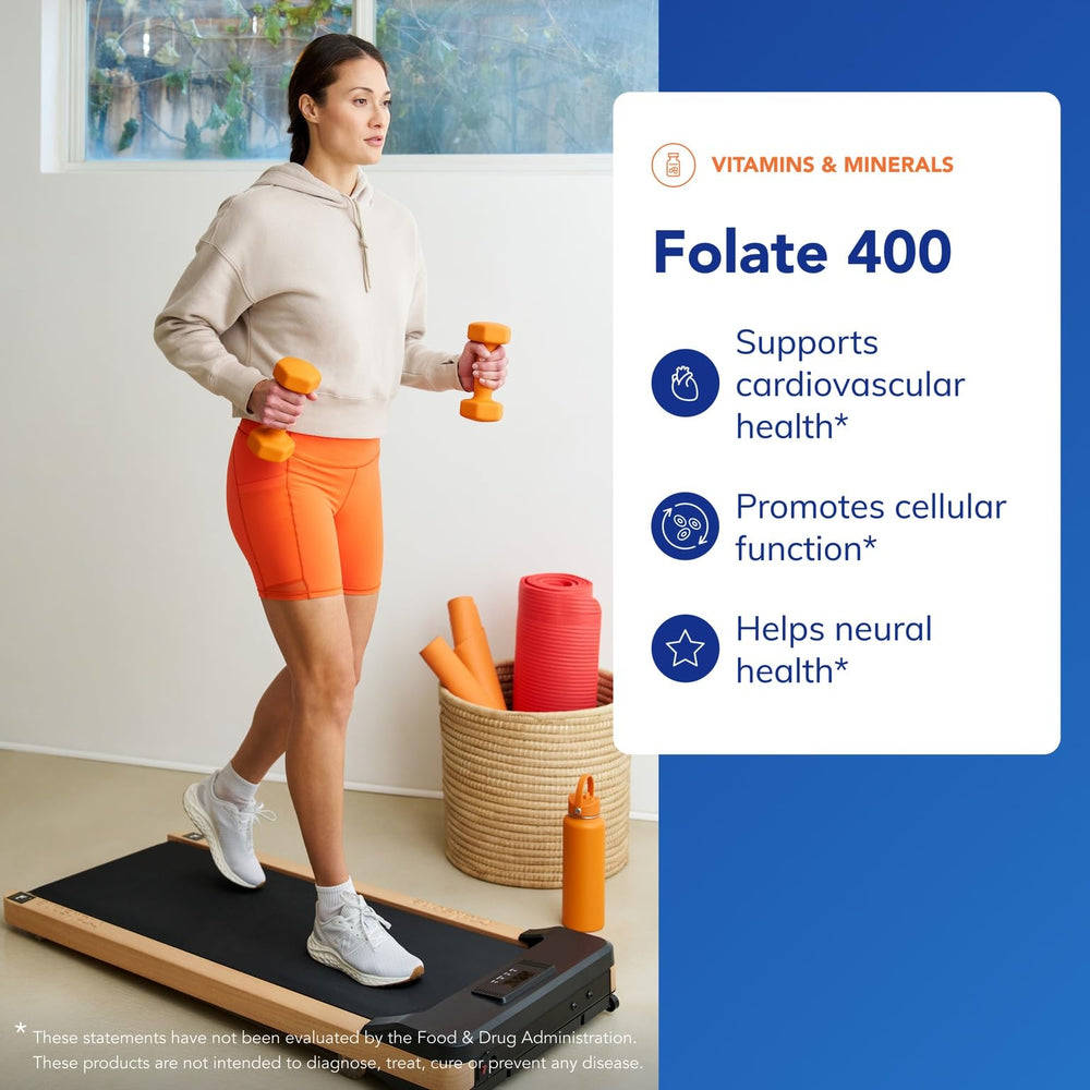Pure Encapsulations Folate 400 capsules arranged for daily use