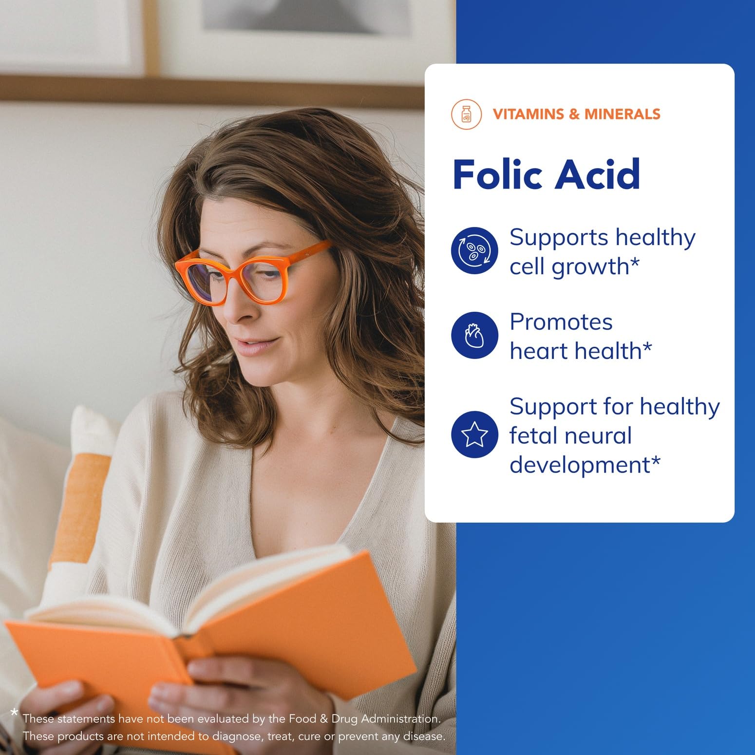 Pure Encapsulations Folic Acid label closeup showing purity and premium sourcing.