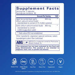 Pure Encapsulations Garlic Complex capsules close-up, convenient daily immune health option