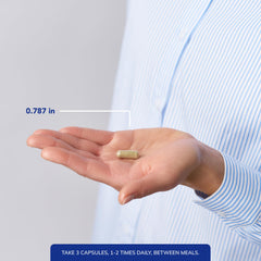Pure Encapsulations Glycine bottle back panel with suggested use