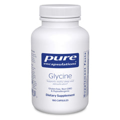 Pure Encapsulations Glycine bottle front for daily wellness support