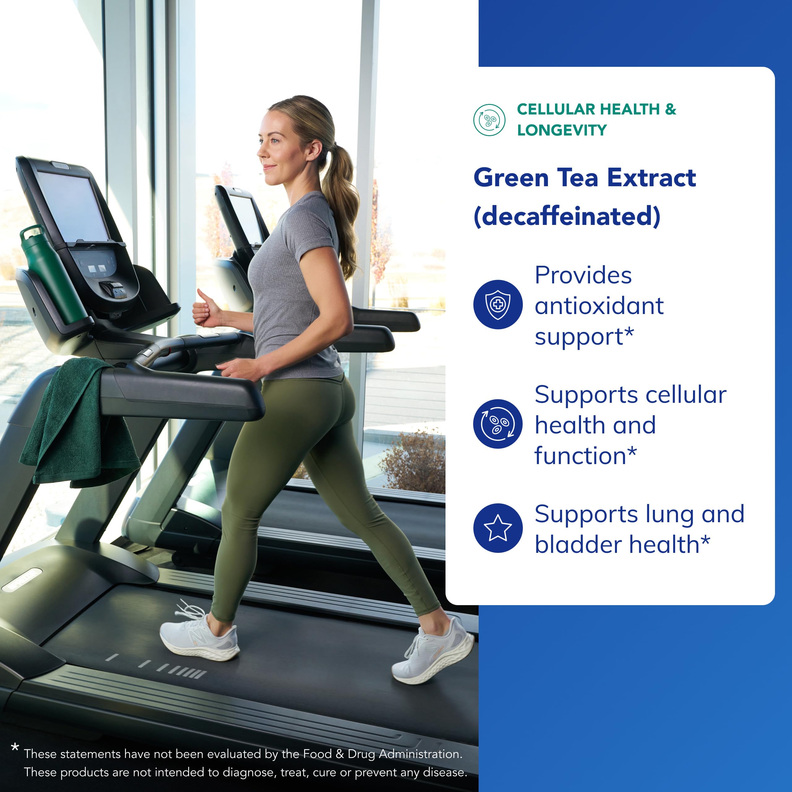 Pure Encapsulations Green Tea Extract Decaf label emphasizes purity and allergen free ingredients.